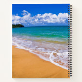 Lege strand en blauwe wateren notitieboek (Achterkant)
