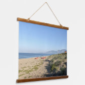 Lege strand Italië Hangend Wandkleed (Gebogen)