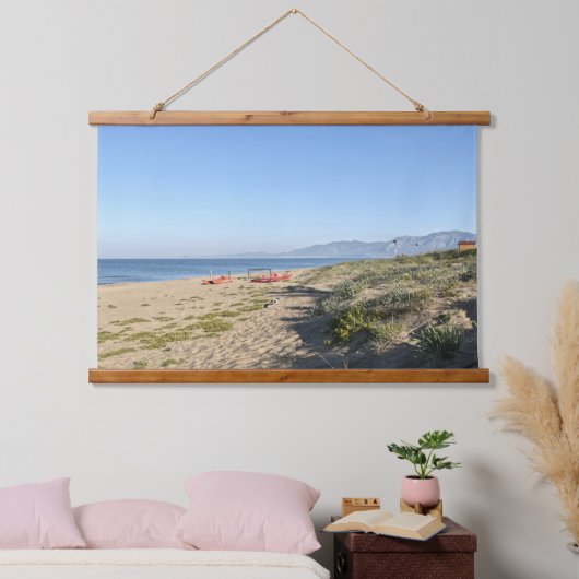 Lege strand Italië Hangend Wandkleed (Slaapkamer)
