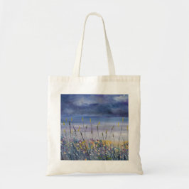 Lege strand, zeemaand, zeescheepvaartzak tote bag