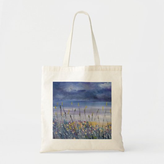 Lege strand, zeemaand, zeescheepvaartzak tote bag (Voorkant)