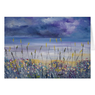 Lege strandblanco kaart