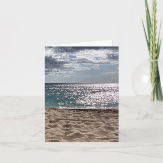 Lege strandkaart kaart (Voorkant)