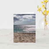 Lege strandkaart kaart (Gele Bloem)