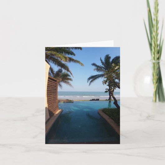 Lege strandkaart kaart (Voorkant)