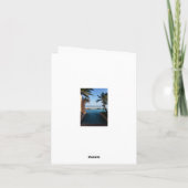 Lege strandkaart kaart (Achterkant)