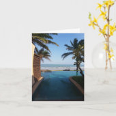 Lege strandkaart kaart (Gele Bloem)