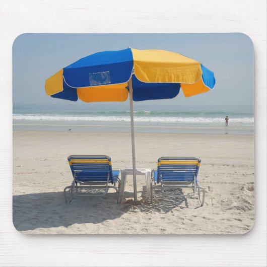 lege strandstoelen muismat (Voorkant)
