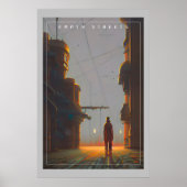 Lege straten poster (Voorkant)