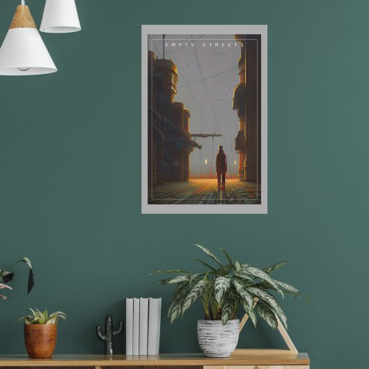 Lege straten poster (Woonkamer 1)