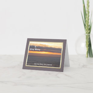 Lege sympathie Bedankt Opmerking Kaart - Aangepast