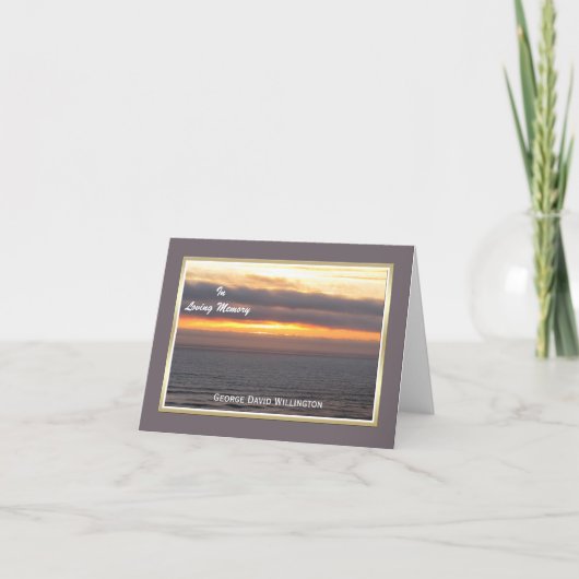 Lege sympathie Bedankt Opmerking Kaart - Aangepast (Voorkant)