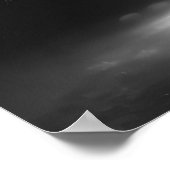 Lege takken gloeiend - B&W Poster (Hoek)