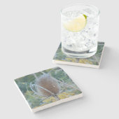 Lege teasel stenen onderzetter (Zijkant)