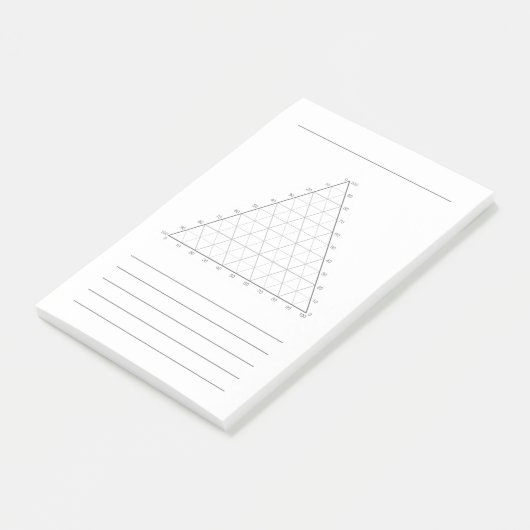 Lege ternaire plot- Wetenschap Notitie Post-Its Post-it® Notes (Schuin)