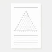 Lege ternaire plot- Wetenschap Notitie Post-Its Post-it® Notes (Voorkant)