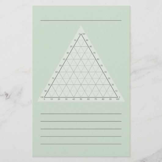 Lege Ternaire Plot - Wetenschappelijke notitie Briefpapier (Voorkant)