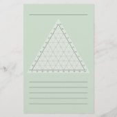 Lege Ternaire Plot - Wetenschappelijke notitie Briefpapier (Achterkant)