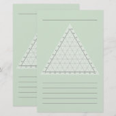 Lege Ternaire Plot - Wetenschappelijke notitie Briefpapier (Voorkant / Achterkant)