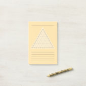 Lege ternaire plot- wetenschappelijke notitie Post Post-it® Notes (Op bureau)