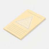 Lege ternaire plot- wetenschappelijke notitie Post Post-it® Notes (Schuin)