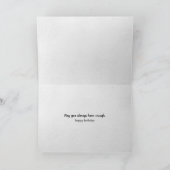 lege toiletpapier rollen verjaardag kaart (Binnen)