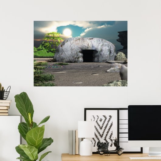 Lege tombe van Christus Poster (Thuiskantoor)