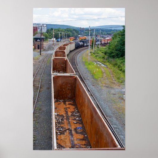 Lege Treinwagons Poster (Voorkant)