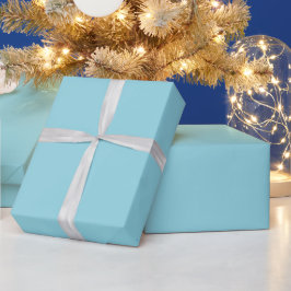 lege turkooizen vel met een gekrulde rug cadeaupapier