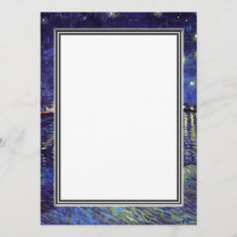 lege uitnodiging, Van Gogh sterrenhemel Kaart