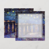 lege uitnodiging, Van Gogh sterrenhemel Kaart (Voorkant / Achterkant)