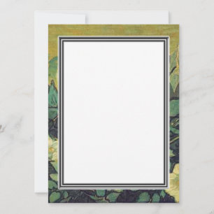 Lege uitnodiging, Van Gogh Wilde Rozen Kaart