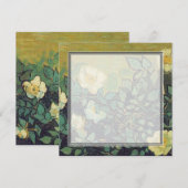 lege uitnodiging, van Gogh Wilde Rozen Kaart (Voorkant / Achterkant)