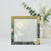 lege uitnodiging, van Gogh Wilde Rozen Kaart (Staand voorkant)
