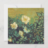 lege uitnodiging, van Gogh Wilde Rozen Kaart (Achterkant)