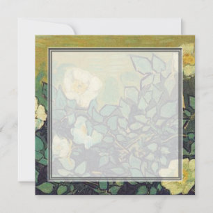 lege uitnodiging, van Gogh Wilde Rozen Kaart