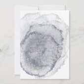 Lege uitnodiging voor het midnight Blue Weddenscha (Voorkant)