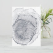 Lege uitnodiging voor het midnight Blue Weddenscha (Staand voorkant)