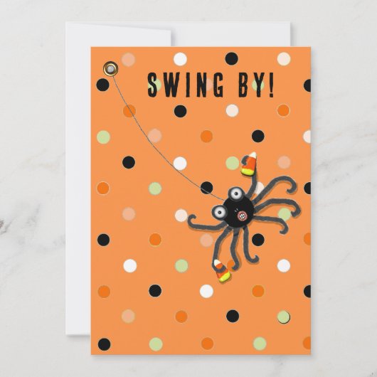 Lege uitnodigingen van het Halloween-feest (Voorkant)