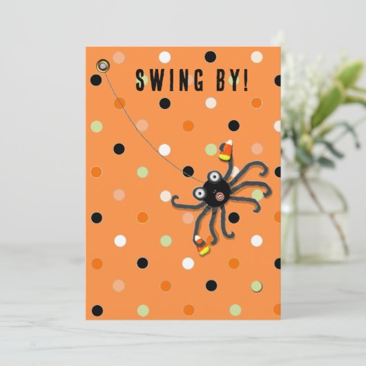 Lege uitnodigingen van het Halloween-feest (Staand voorkant)