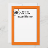 Lege uitnodigingen van het Halloween-feest (Achterkant)