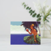 Lege uitvindingen  Tropische Isle Luau Party Kaart (Staand voorkant)