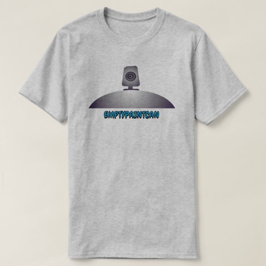 Lege verfbus Spray Top-logo T-shirt (Design voorkant)
