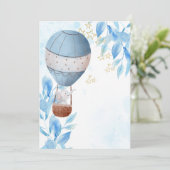 Lege Voeg Je Eigen Olifant Heet Luchtballon Toe  Kaart (Staand voorkant)