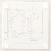 Lege vogelinvoer 2 glazen onderzetter (Achterkant)