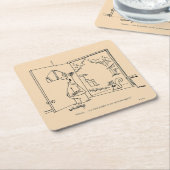 Lege vogelinvoer 2 kartonnen onderzetters (Schuin)