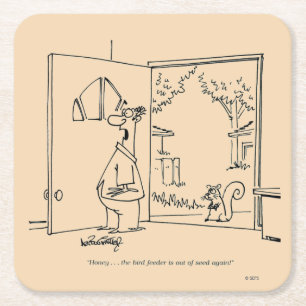 Lege vogelinvoer 2 kartonnen onderzetters