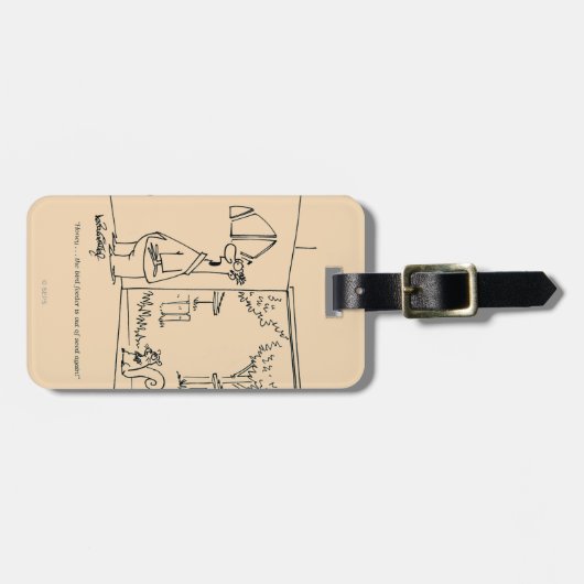 Lege vogelinvoer bagagelabel (Voorkant horizontaal)