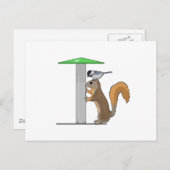 Lege vogelinvoer briefkaart (Voorkant / Achterkant)