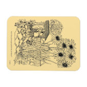 Lege vogelinvoer magneet (Horizontaal)